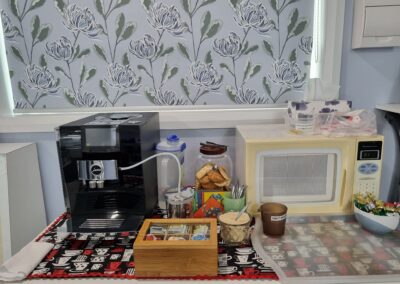Coffee station / new blinds